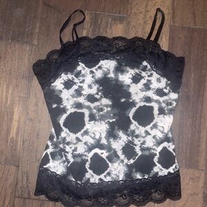 Cato Black and White Bustier Camisole Top